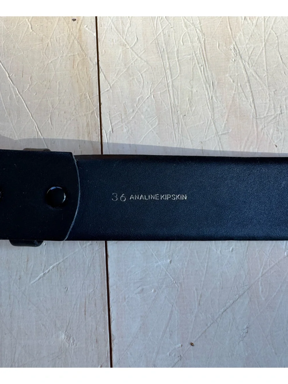 John Varvatos Aniline Kipskin Belt